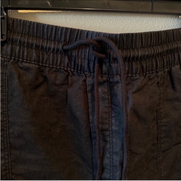 Athleta retreat linen short mid rise Black Large - Picture 6 of 11